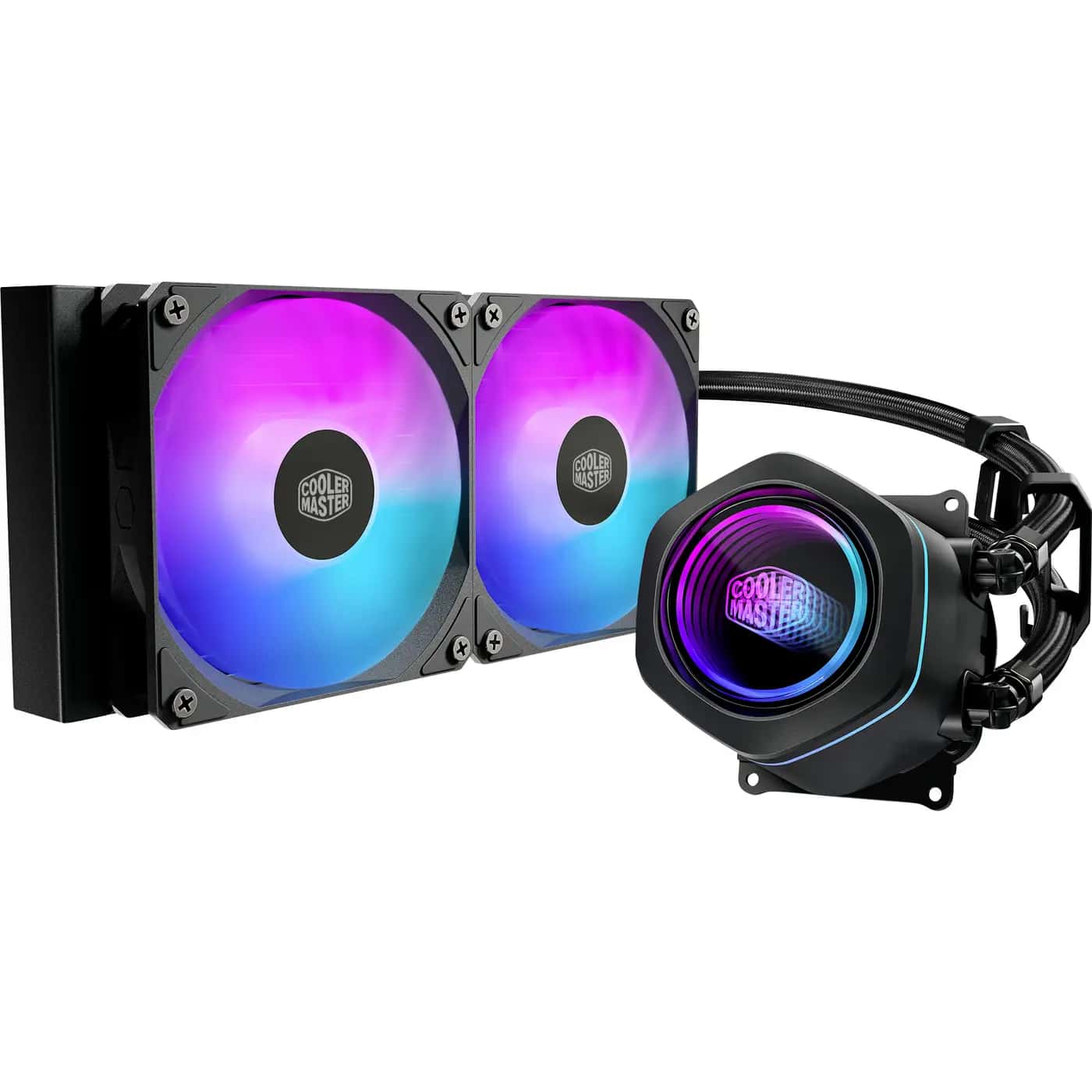 Productfoto van Cooler Master MasterLiquid Core Nex 240 Black CPU-koellichaam met ventilator