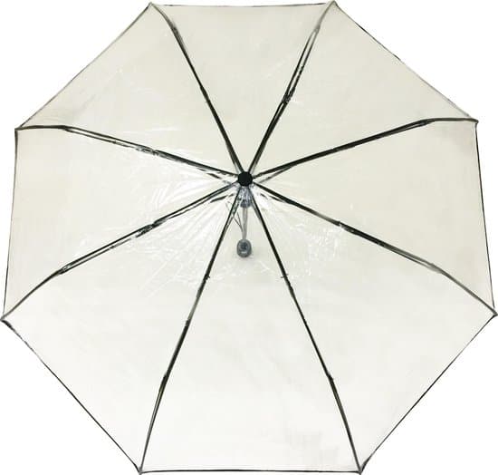 Productfoto van DGM Outlet  NL Smati Transparant Basic Paraplu · Transparant · Opvouwbaar · Stormbestendig · Zwart · Ø100cm