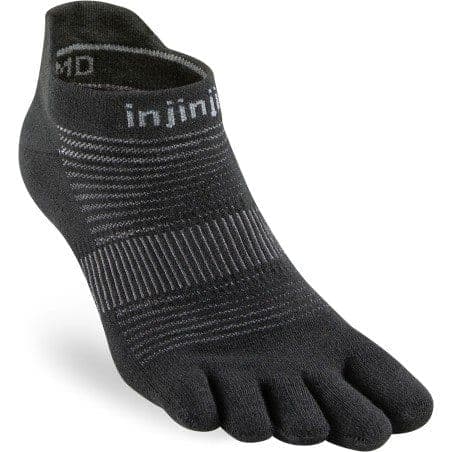 Injinji Run lightweight no show · ZWART · Unisex product image