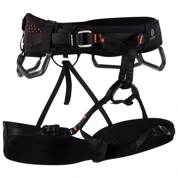 Mammut Mammut - Comfort Fast Adjust Harness - Klettergurt - Black / Safety Orange | M Mammut - Comfort Fast Adjust Harness - Klettergurt - Black / Safety Orange | M
