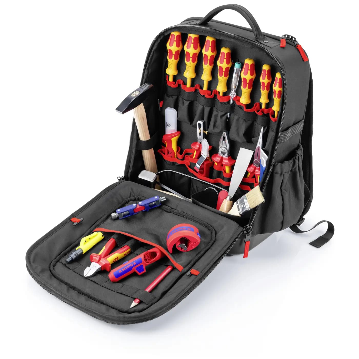Knipex Modular X15 Gereedschapsrugzak (gevuld) Electricien, Leerling, VDE, Tangen, Schroevendraaier, Hamer, Beitel (l x b x h) 485 x 217 x 549 mm product image