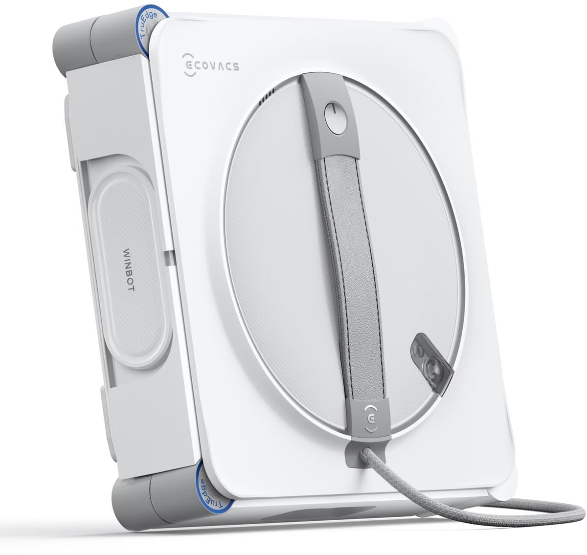 DGM Outlet  NL ECOVACS · WINBOT W2S · Automatische ruitenreinigingsrobot · Win-SLAM 4.0 · Ruitenreinigingsrobot · Truedge-scrubber, · 3 watersproeiers · 10-traps beschermingssysteem · Win-SLAM 4.0 · routeplanning · gelijkmatig product image
